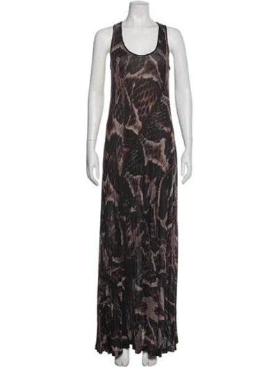 Pre-owned Lanvin Vintage Long Dress In Black