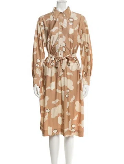 Pre-owned Lanvin Vintage Midi Length Dress In Neutral