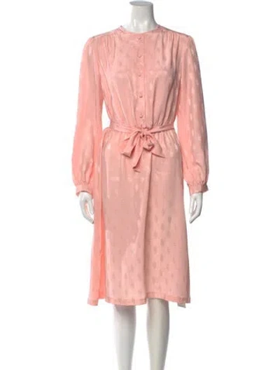 Pre-owned Lanvin Vintage Midi Length Dress In Pink