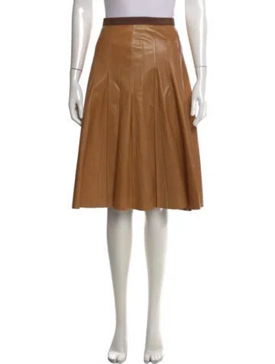 Pre-owned Lanvin Vintage Midi Length Skirt In Neutral