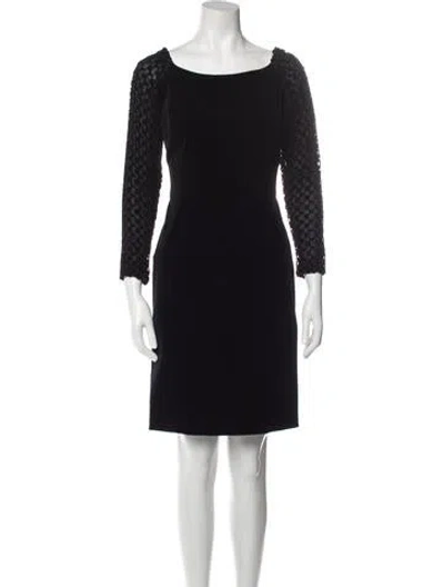 Pre-owned Lanvin Vintage Mini Dress In Black