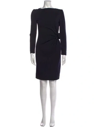 Pre-owned Lanvin Vintage Mini Dress In Blue