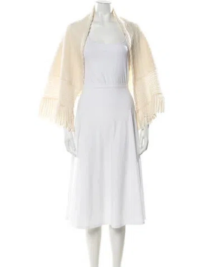 Pre-owned Lanvin Vintage Shawl In Neutral