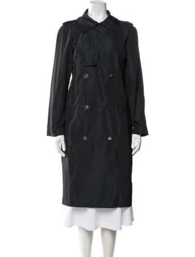 Pre-owned Lanvin Vintage Trench Coat In Green