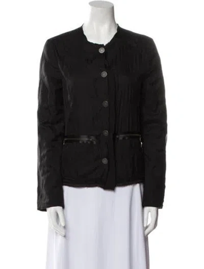 Pre-owned Lanvin Vintage Wool Denim Jacket In Black