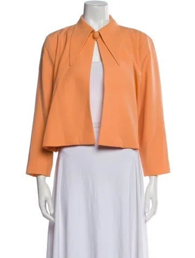 Pre-owned Lanvin Vintage Wool Evening Jacket In Orange