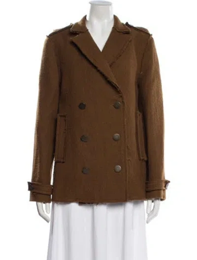 Pre-owned Lanvin Vintage Wool Jacket In Brown