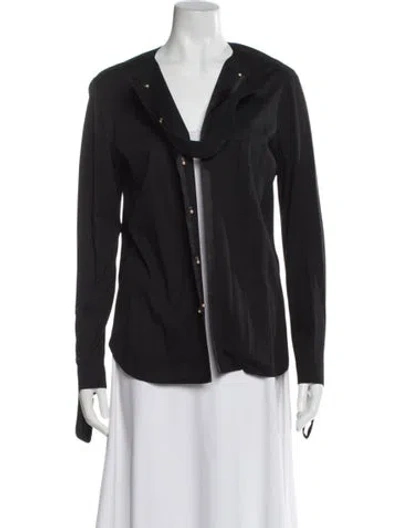 Pre-owned Lanvin Vintage Wool Sweater In Black