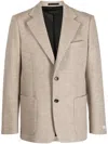 Lanvin Virgin-wool Blazer In Brown