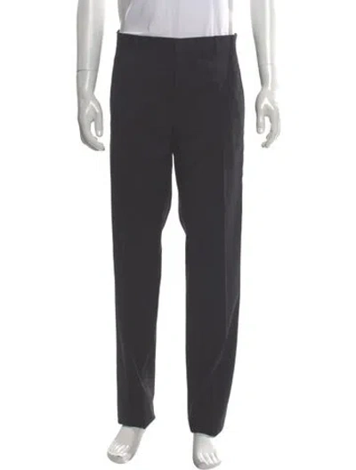 Pre-owned Lanvin Virgin Wool Dress Pants W/ Tags In Gray