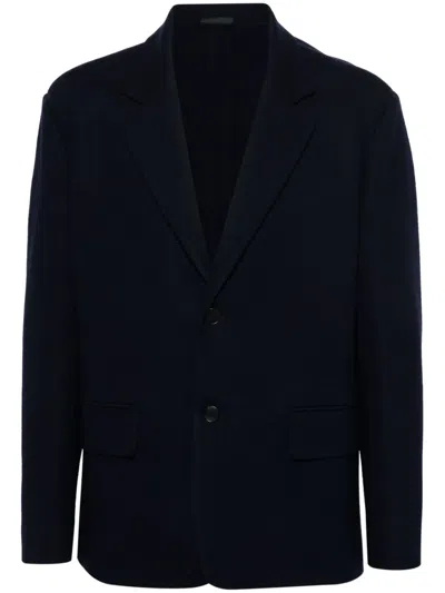 Lanvin Virgin Wool Jacket In Blue