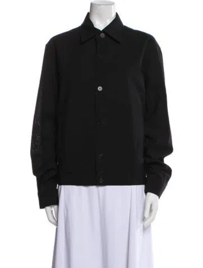 Pre-owned Lanvin Virgin Wool Jacket W/ Tags In Black