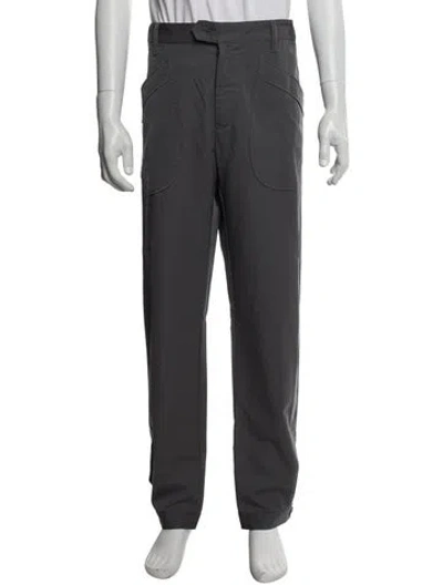 Pre-owned Lanvin Virgin Wool Pants In Gray