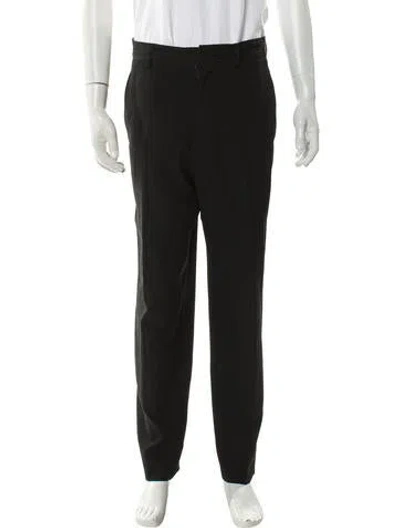 Pre-owned Lanvin Virgin Wool Pants In Gray