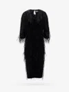 Lanvin Viscose And Silk Dress With Rafia Details