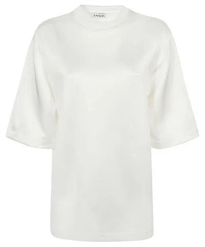 Lanvin Viscose T-shirt In White
