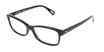 Lanvin Vln663m 0700 Occhiali Da Vista Neri Per Uomo (solo Montatura) In Black