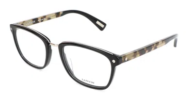 Lanvin Vln667m 0700 Occhiali Da Vista Neri Per Uomo (solo Montatura) In Black