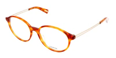 Lanvin Vln764 06zg Occhiali Da Vista Tartarugatishell Per Donna (solo Montatura) In Brown