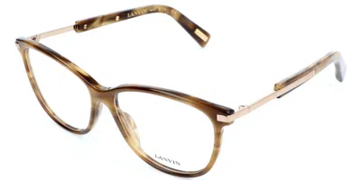 Lanvin Vln767 06yh Occhiali Da Vista Marroni Per Donna (solo Montatura) In Brown