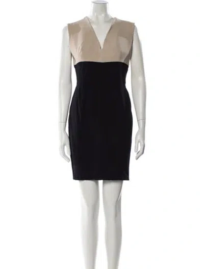 Pre-owned Lanvin V-neck Mini Dress