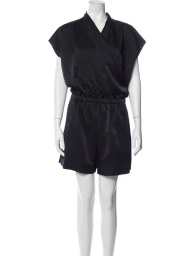 Pre-owned Lanvin V-neck Romper In Blue
