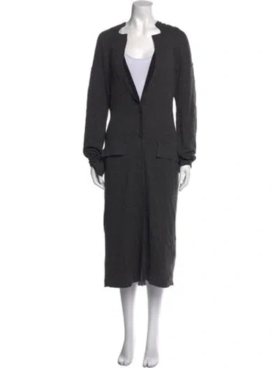 Pre-owned Lanvin V-neck Sweater In Gray