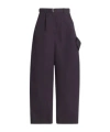 Lanvin Tapered Trousers In Purple