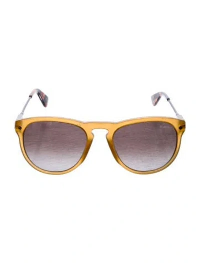 Pre-owned Lanvin Wayfarer Gradient Sunglasses In Gold