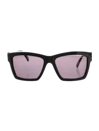 Pre-owned Lanvin Wayfarer Tinted Sunglasses In Black