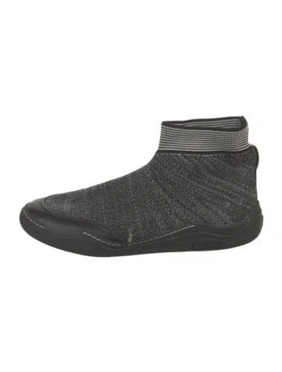 Pre-owned Lanvin Wedge Sneakers In Gray