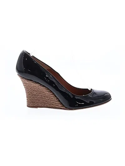 Pre-owned Lanvin Wedges In Black