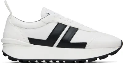 LANVIN WHITE & BLACK BUMPR NYLON SNEAKERS