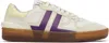 Lanvin Clay Sneakers With Translucid Sole In Ecru/anemone0273