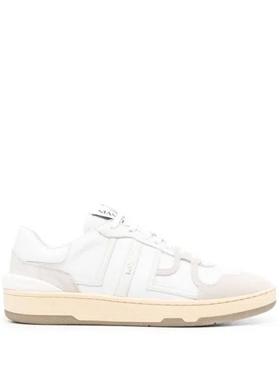 Lanvin White Clay Lace-up Sneaker For Men
