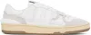 Lanvin Mesh And Leather Clay Sneakers With In 00 White