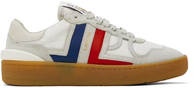 Lanvin White Clay Sneakers In 00s1 White/multicol