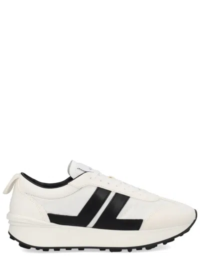 Lanvin White Color Block Sneakers