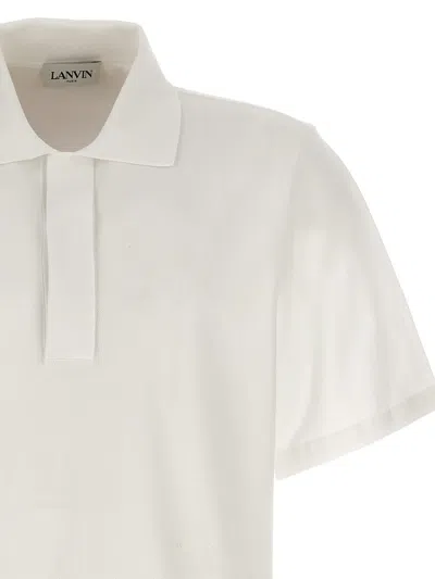 Lanvin 棉质珠地布polo衫 In White