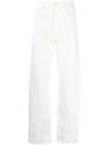 Lanvin Cotton Regular Jeans In White