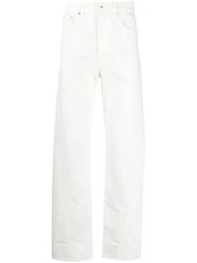 LANVIN MEN WHITE COTTON REGULAR JEANS, 32 LUXURY JEANS FOR MEN DARVEYS