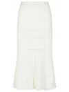 Lanvin Cotton Skirt Midi Length Flared Hem