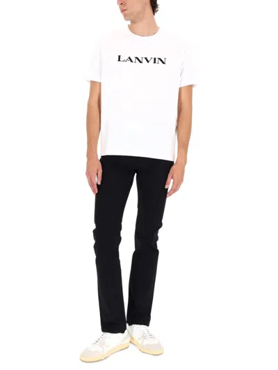 Lanvin White Cotton T-shirt In Multi