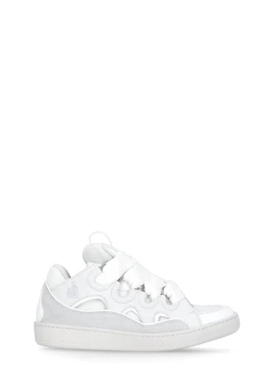 Lanvin White Curb Sneakers