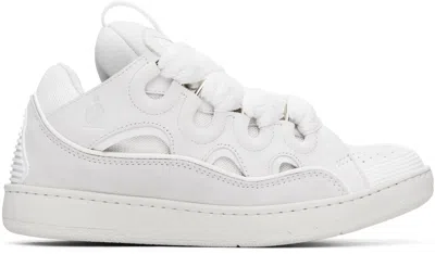 Lanvin White Curb Sneakers