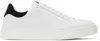 Lanvin Lace-up Low-cut Casual Shoes In White/black0010