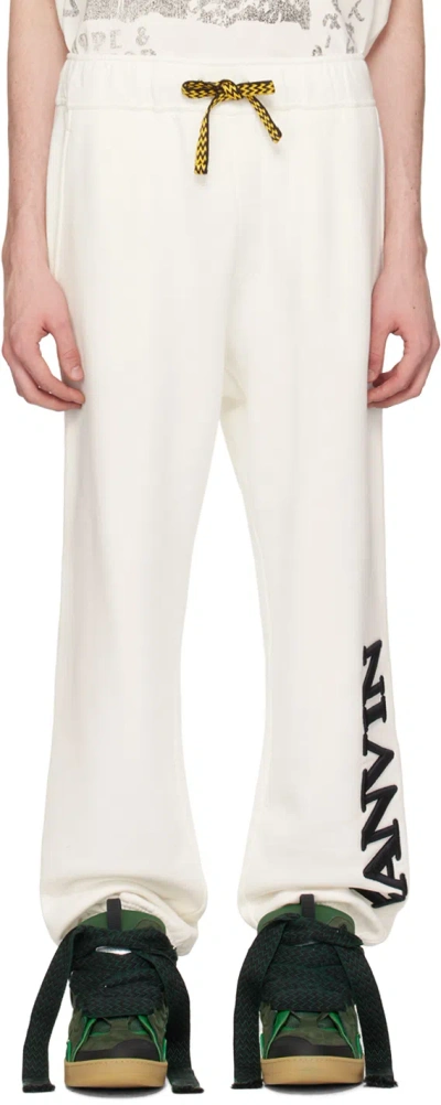 LANVIN WHITE FUTURE EDITION SWEATPANTS