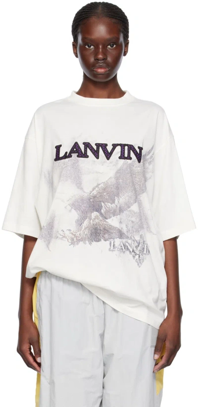 Lanvin White Future Edition T-shirt In White Mustang