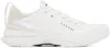 Lanvin L-i Lace-up Sneakers In White Mesh In 0000 White/white