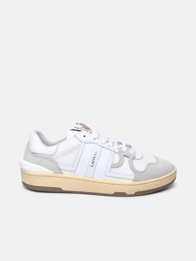 Lanvin White Leather Blend Sneakers